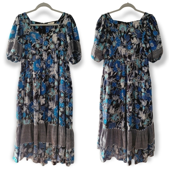 Ulla Johnson Lapis Nora Midi Dress 4 Rayon Fall Dress - Picture 6 of 13